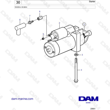 Volvo Penta V8-320 - Arranque 