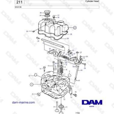 Volvo Penta MD2010B - Culata
