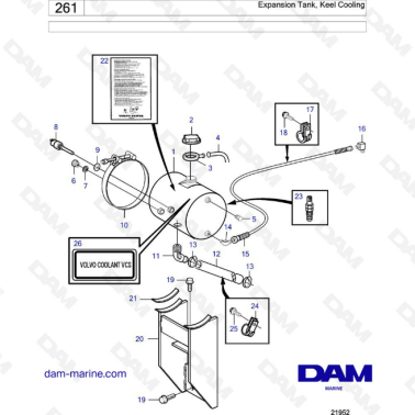 Volvo Penta MD2010 - Tanque...