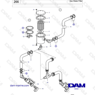 Volvo Penta MD2010 - Filtro...