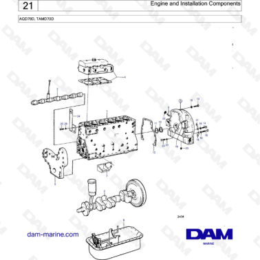 Volvo Penta TAMD70D - Engine and Installation Components