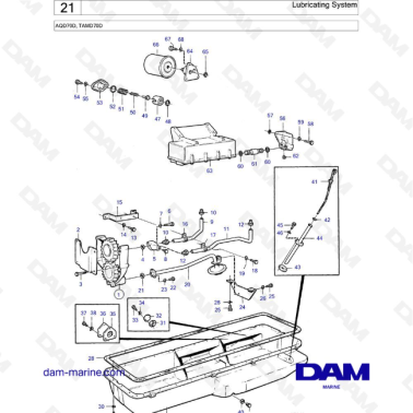 Volvo Penta TAMD70D - Lubricating System