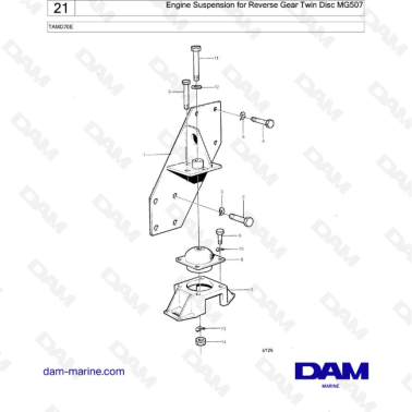 Volvo Penta TAMD70E -...