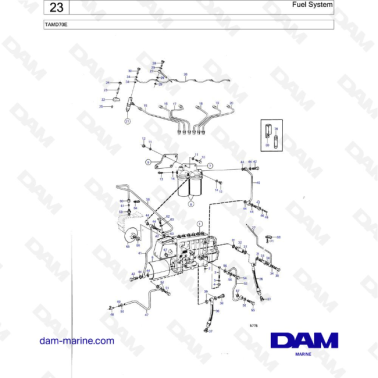 Volvo Penta TAMD70E - Fuel System