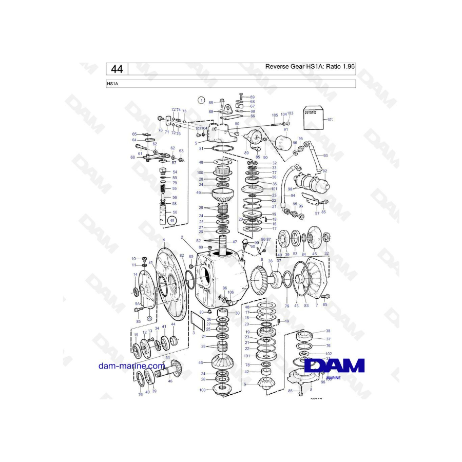 Volvo Penta HS1A - Reverse gear HS1A