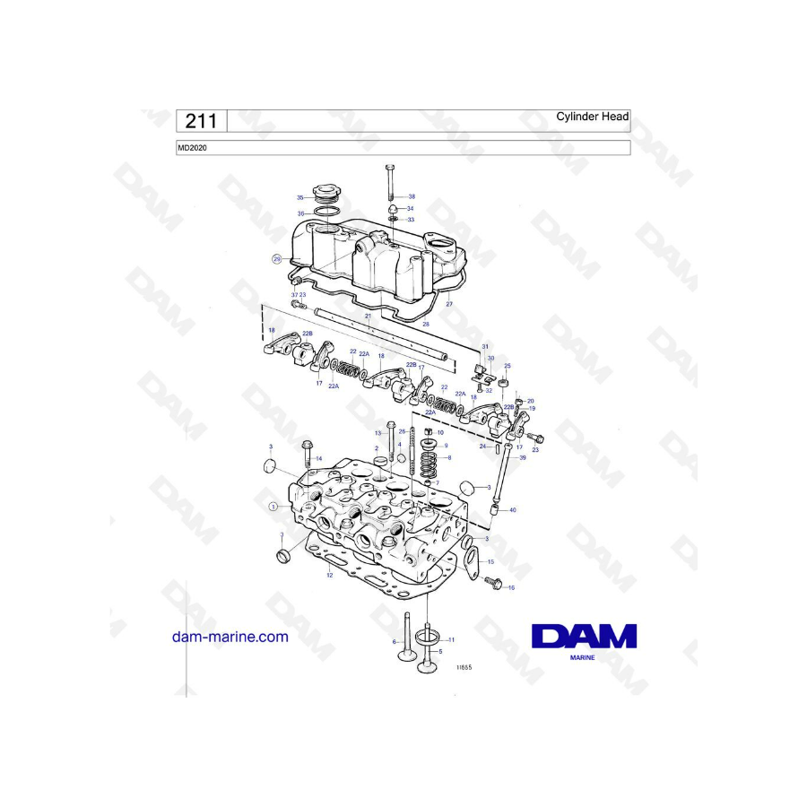 Volvo Penta MD2020 - Culata