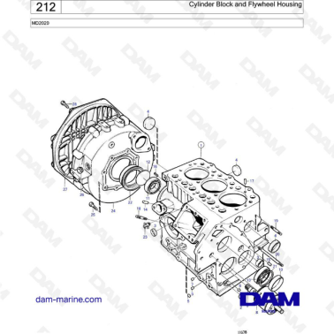 Volvo Penta MD2020 - Bloque...