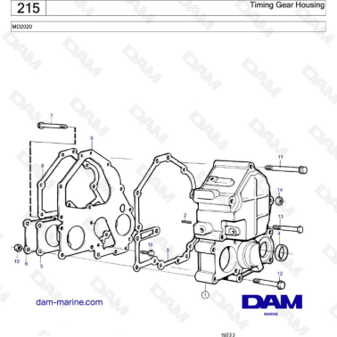 Volvo Penta MD2020 - Caja...