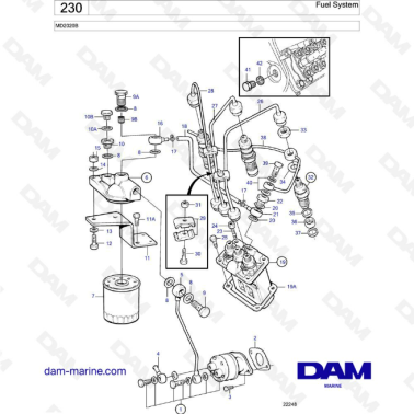 Volvo Penta MD2020B -...