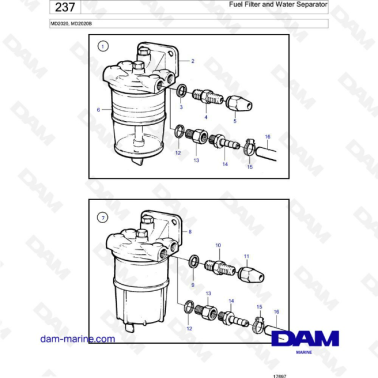 Volvo Penta MD2020B - Fuel...