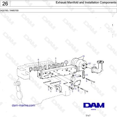 Volvo Penta TAMD70D -...