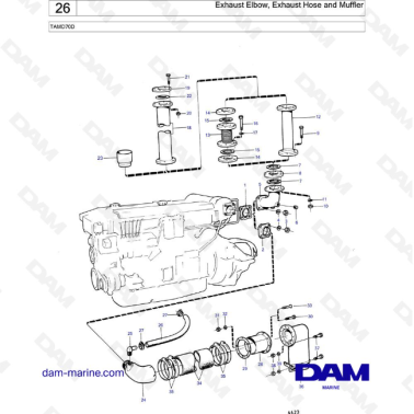 Volvo Penta TAMD70D - Codo...