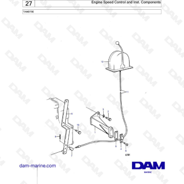 Volvo Penta TAMD70E - Engine Speed Control and Inst. Components