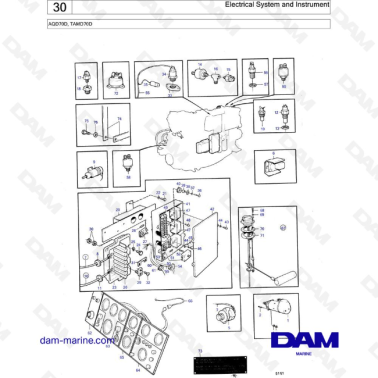 Volvo Penta TAMD70D - Electrical System and Instrument
