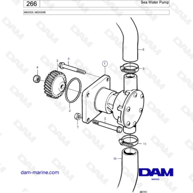 Volvo Penta MD2020B - Bomba...