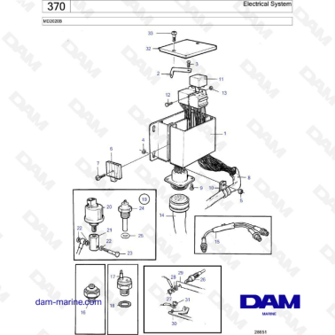 Volvo Penta MD2020B - Electrical system