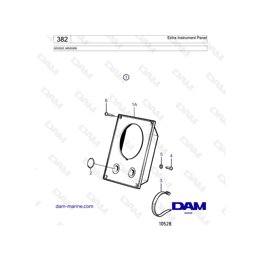 Volvo Penta MD2020B - Panel de instrumentos adicional