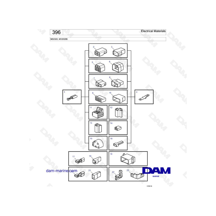 Volvo Penta MD2020B - Electrical materials Volvo Penta MD2020B - Electrical materials