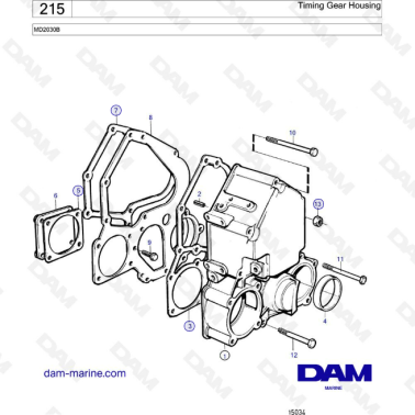 Volvo Penta MD2030B - Caja...