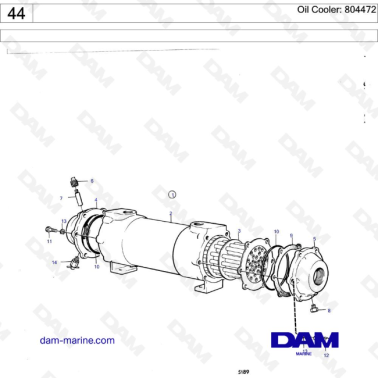 Volvo Penta TAMD70D / TAMD70E  Oil Cooler: 804472