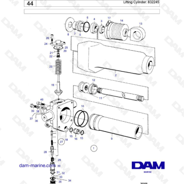 Volvo Penta TAMD70D - TAMD70E - Lifting Cylinder: 832245