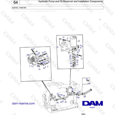 Volvo Penta TAMD70D - Bomba...