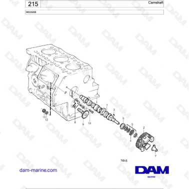 Volvo Penta  MD2040B - Camshaft