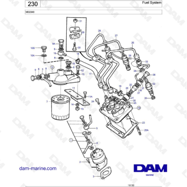 Volvo Penta MD2040 - Fuel System