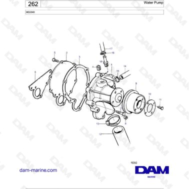 Volvo Penta MD2040 - Water Pump
