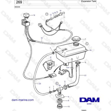 Volvo Penta MD2030 - Expansion tank