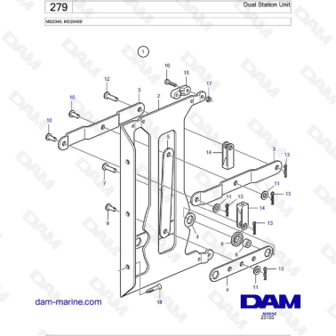 Volvo Penta MD2040 / MD2040B - Dual Station Unit