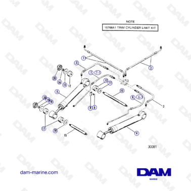 Vue éclatée Vérins Alpha One G1