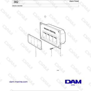 Volvo Penta MD2040 / MD2040B - Alarm Panel