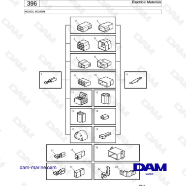 Volvo Penta MD2030B / MD2030 - Electrical materials