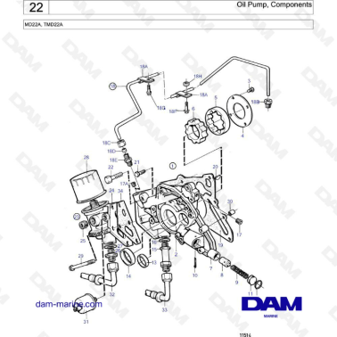 Volvo Penta MD22A / TMD22A -