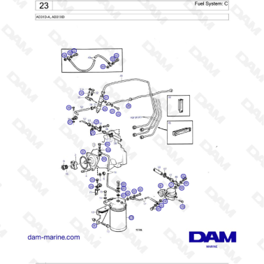 Volvo Penta AD31D-A / AD31XD - Fuel System: C