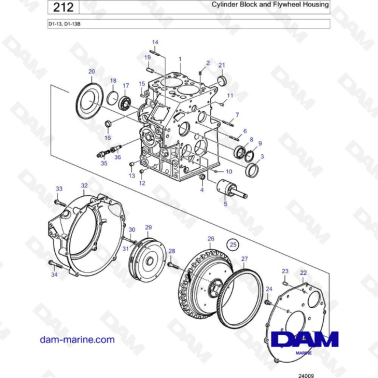 Volvo Penta D1-13 / D1-13B - 