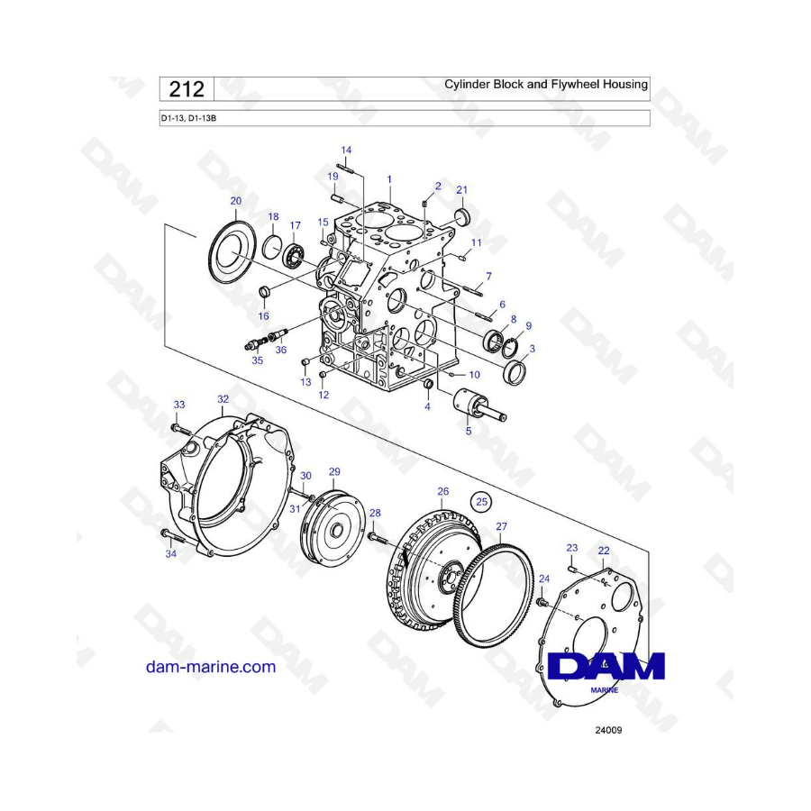 Volvo Penta D1-13 / D1-13B - 