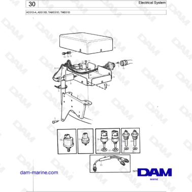 Volvo Penta AD31D-A / AD31XD / TAMD31D / TMD31D - Electrical System