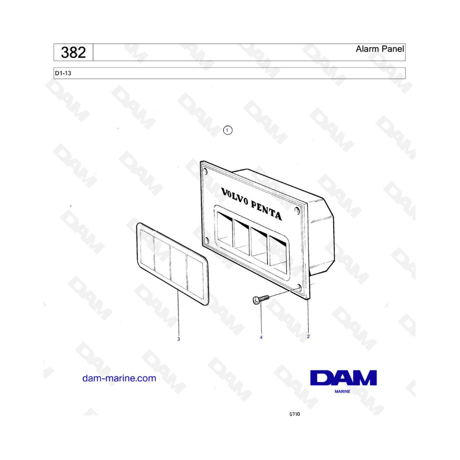 Volvo Penta D1-13 - Alarm Panel
