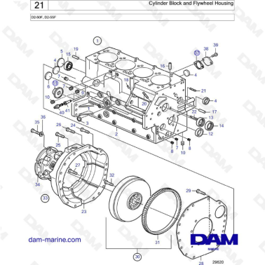 Volvo Penta D2-55F - Bloque...
