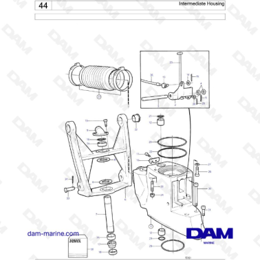 Volvo Penta AD31D / AD31D-A / AD31XD / TAMD31D / TMD31D - Intermediate Housing