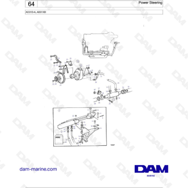 Volvo Penta AD31D-A / AD31XD / Power Steering