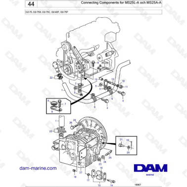Volvo Penta D2-75 / D2-75B...