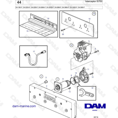 Volvo Penta D4-180 / D4-225 / D4-260 / D4-300 - Interceptor IS750