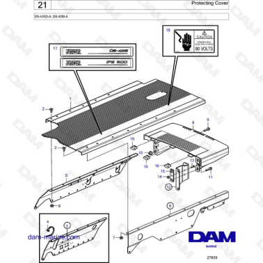 Volvo Penta D6-435D-A, D6-435I-A - Protecting cover