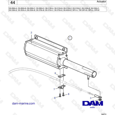 Volvo Penta D6 - Actuador 