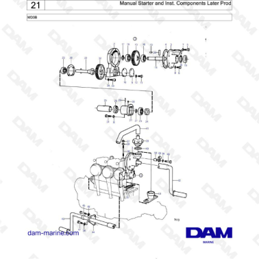 Volvo Penta MD3B - Arranque...