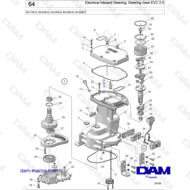 Volvo Penta D4-175I-G / D4-230I-G / D4-270I-G / D4-300I-G / D4-320I-G / D4-150A-G / D4-230A-G / D4-270A-G - Electrical Inboard