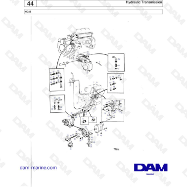 Volvo Penta MD2B : Hydraulic transmission